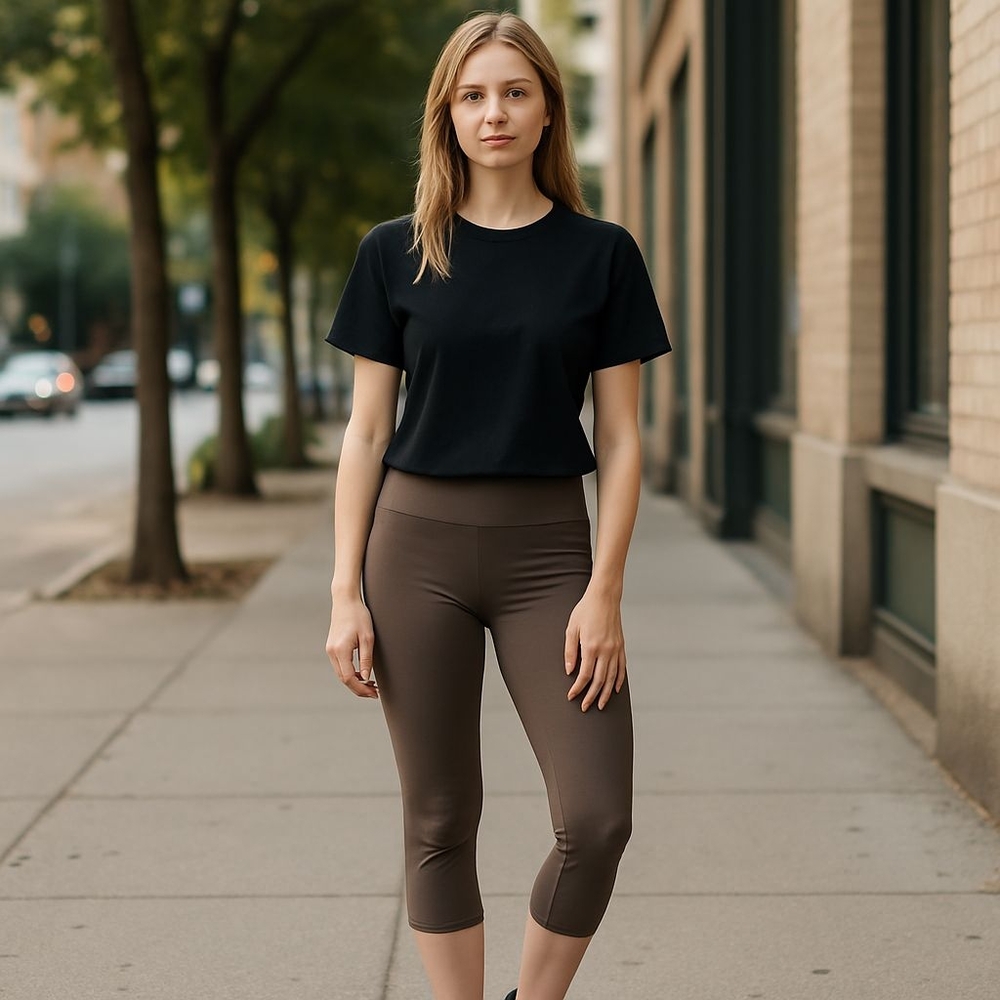 Lululemon Athletica Chocolate Brown Capris